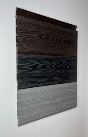 Фасадная доска (Сайдинг) Экодекинг Титан 160х17x4000 Антрацит