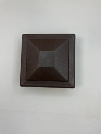 Крышка столба заборного Ecodecking Техно 120х120 Шоколад