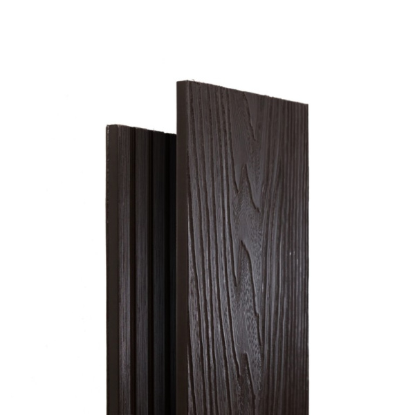 Заборная доска Ecodecking Титан 3D 145х13x3000 Венге