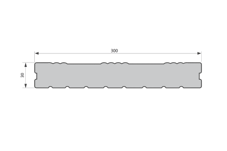 Заборная доска Ecodecking Некст 300х30х3000 Шоколад