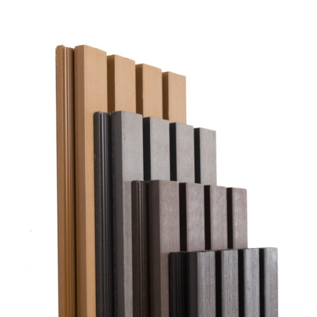 Фасадная доска Ecodecking Техно реечная 200х26х3000 Бронза