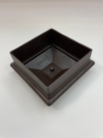 Крышка столба заборного Ecodecking Техно 120х120 Шоколад