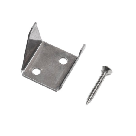 Фиксатор промежуточного профиля с саморезами для ограждений CM Railing 37х37