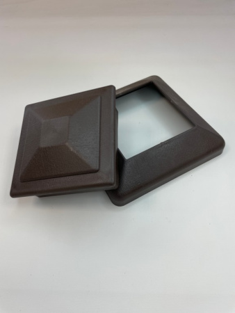 Крышка столба заборного Ecodecking Техно 120х120 Шоколад