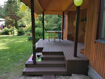 Террасная доска Ecodecking Комфорт 3D 143х23x4000 Шоколад