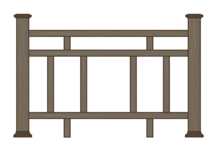 Ограждение из ДПК Экодекинг Орфорд